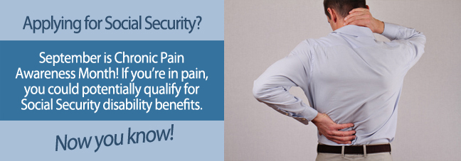 Can I apply for chronic pain?